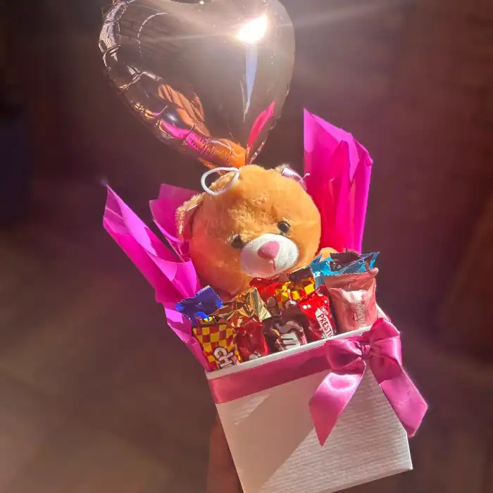 Box urso e chocolate