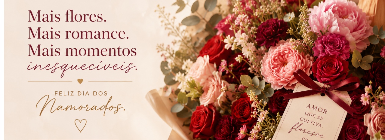 Banner de Floricultura Flores e Cia